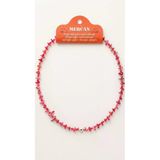 Kadın Doğal Mercan Taşlı Nazar Boncuklu Kolye - 45 Cm Pembe Mercan Taşı Şifalı Takı