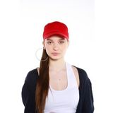 Kadın Düz Renk Şapka Açık Mavi Kırmızı-Tek Ebat