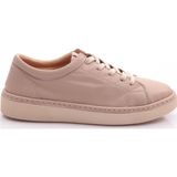 Kadın Düz Taban Bağcıklı Sneaker Ayakkabı Vizon 5662678
