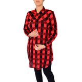Kadın Ekose Kareli Tunik BGL-ST02956