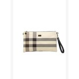 Kadın El Çantası 1034-37707 Silver Polo CLUTCH M48 KREM-MAT TABA