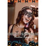 Kadın & Erkek Halloween Dantel Maske – Siyah Venedik Tarzı Maske Balosu Göz Maskesi, Kostüm Ve Parti Aksesuarı