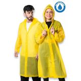 Kadın Erkek Yağmurluk Kapüşonlu Çıtçıtlı Eva Sarı Yağmurluk Bymmrc881r01