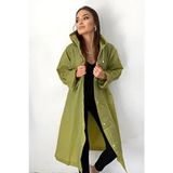 Kadın Erkek Yağmurluk Kapüşonlu Çıtçıtlı Eva Sarı Yağmurluk Unisex - Haki - Standart