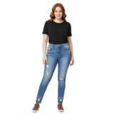 Kadın Eskitme Model Jeans BGL-ST03914 MAVİ 34