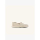 Kadın Espadril 10023035 Toms ALPARGATA PLUS Champagne Glimmer Slub Canvas