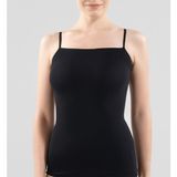 Kadın Essential İnce Askılı Siyah Atlet 1952 - 2XL