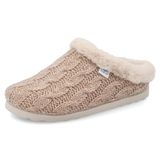 Kadın Ev Terliği B3 W64 UZ Fly Flot CLOTH WOMAN SLIPPER 6009-Beige