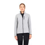Kadın Fermuarlı Termal Polar Sweatshirt 2. Seviye 50461 - Gri Melanj