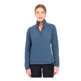 Kadın Fermuarlı Termal Polar Sweatshirt 2. Seviye 50465 - Mavi