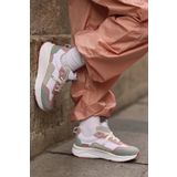 Kadın Fileli Sneaker Ortopedik Taban Günlük Spor Ayakkabı SLZ00030 38 Pudra