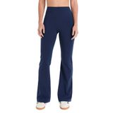 Kadın Fitness Spor İspanyol Paça Flare Motion Tayt (Indigo, L)