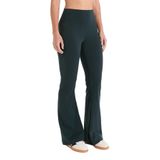 Kadın Fitness Spor İspanyol Paça Flare Motion Tayt (Petrol, XS)