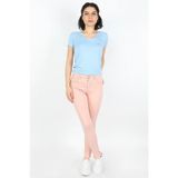 Kadın Gabardin Pantolon Pembe