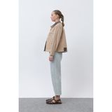 Kadın Garni Detaylı Kısa Ceket -32115CKT - Camel - L - XL