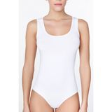 Kadın Geniş Askılı Beyaz Body 761