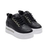 Kadın Gizli Topuklu Sneaker 8 cm Boy Uzatan Ortopedik Spor Ayakkabı Topuk Dikeni Destekli Rahat Günlük Platform Sneaker (Siyah, EU Ayakkabı Beden Sistemi, Yetişkin, Kadın, Sayısal, Orta, 39)