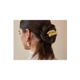 Kadın Gold-gümüş Metal Lastik Toka Gold