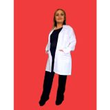 kadın gömlek yaka doktor hemşire öğretmen labaratuvar uzun kollu beyaz önlük S