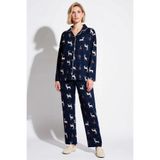 Kadın Gömlek Yaka Uzun Kol Regular Kalıp Polar Pijama Takımı Fonksiyonel Dayanıklı Estetik