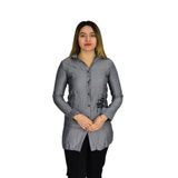 Kadın Gri Nakışlı Tunik AKR-1323