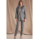 Kadın Gri Pantolon GGU22529PNT-GRI