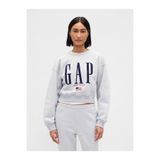 Kadın Gri Vintagesoft Oversized Gap Logo Sweatshirt