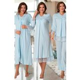Kadın Hamile Lohusa Sabahlıklı Gecelik Pijama Takımı Seti, L, Effortt7046-19804IGP27168971