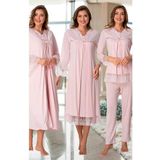 Kadın Hamile Lohusa Sabahlıklı Gecelik Pijama Takımı Seti, L, Effortt7046-19804IGP27168976