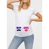 Kadın Hamile T-Shirt Model 75 - Beyaz - XL