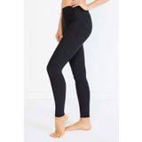 Kadın İçi Pamuklu Termal Pijama Tayt İçlik Siyah 2XL-3XL