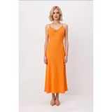 Kadın İnce Askılı V Yaka Dokulu Bodycon Maxi Elbise Astarsız Rahat Kesim Yaz Koleksiyonu Günlük