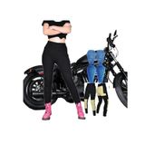 Kadın ince motosiklet pantolon Aramid astar streç sürme kot, siyah, M