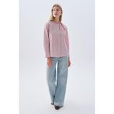 Kadın İndigo Wide Leg Jean Pantolon
