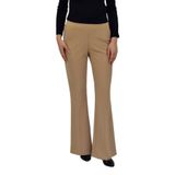 Kadın İspanyol Paça Beli Lastikli Kumaş Pantolon BGL-ST04321 CAMEL 44