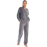 Kadın J.Ultrawelsoft Düşük Omuzlu Uzun Kol Pijama Takım, 403120