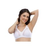 Kadın Jarse Dantel Detaylı Büyük Beden Toparlayıcı Minimiser Sütyen, 85, LZ543-19804IGP27190031