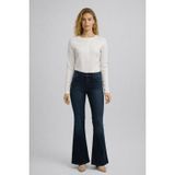 Kadın Jenny Blue Black Yüksek Bel Flare Jean Pantolon - Blue Black BLUE BLACK