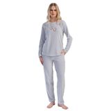Kadın Kadife Uzun Kol Pijama Takım, 403082