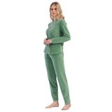 Kadın Kadife Uzun Kol Pijama Takım, 403084