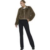 Kadın Kahve Onlyumi Life Faux Fur Jacket Otw Ceket 15356776 - 0-Kahverengi - XL