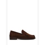 Kadın Kahverengi Süet Deri Loafer AF190070DS