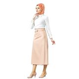 Kadın KALEM ETEK,90 CM BOYUNDA,SORALLİNE,770, (46)