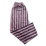 Kadın Kalın Pembe Çizgili Pijama Altı Milan -003