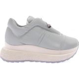 Kadın Kalın Taban Lastik Bağcıklı Sneakers Ayakkabı Mint Yeşili 7123119