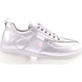 Kadın Kalın Taban Silver İp Taşlı Sneakers Ayakkabı Gümüş 10653136