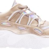 Kadın Kalın Taban Tsilver İp Taşlı Sneakers Ayakkabı Altın 10272692