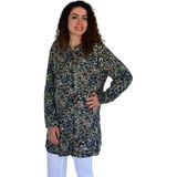 Kadın Kamufulaj Desen Viscon Gömlek BGL-ST04240 HAKİ 46
