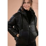 Kadın Kapşonlu Fermuarlı Şişme Mont Y20w110-7115