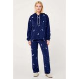Kadın Kapüşonlu Standart Kol Regular Kalıp Polar Örme Pijama Takımı Fonksiyonel Dayanıklı Şık